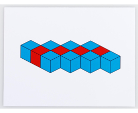Opdrachtkaarten - Voor - Gekleurde  - Kubussen