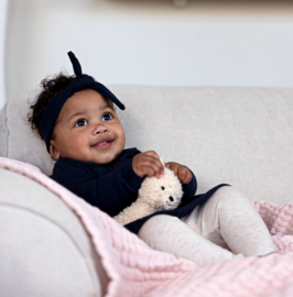 Dirkje - Kledingset + Haarband - Navy - Maat 62