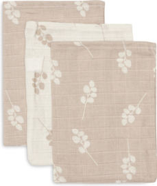 Jollein - Hydrofiel - Washandje - 15x20 cm - Twig - Wild - Rose - 3 - Pack