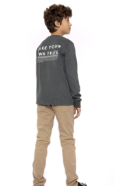 No Way Monday - T-shirt - Longsleeve - Army - Green - Maat 98