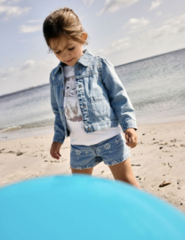 Name It - Jacket - NMFHarper - Light Blue Denim - Bloemetjes