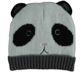 Sarlini  - Muts - Panda - Wit - Zwart - Maat 2/4 jaar