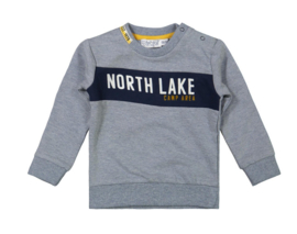 Dirkje - Jongens -Sweater - North Lake - Grijs - Maat 110