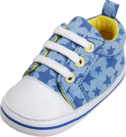 Playshoes - Canvas - Babyschoentjes -  Sterren - Blauw