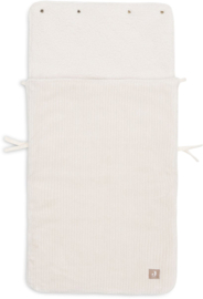 Jollein - Voetenzak - Groep 0+ - 3/5 punts - Gordel - Cloudy - Rib - Oatmeal