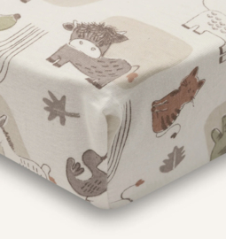Jollein - Hoeslaken Jersey - Barn Buddies - 40/50x80/90 cm