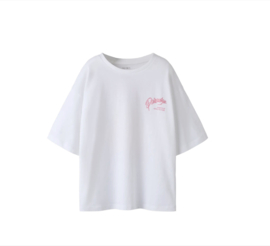 Name It - T-shirt - Girls - NKFHAIMA - Backprint - Bright White - Paradise