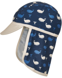 Playshoes - Zonnepet - UV - Werend - Walvis - Donkerblauw