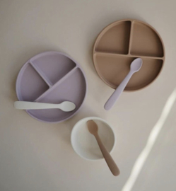 Mushie - Siliconen - Kom - Ivory - Zuignap