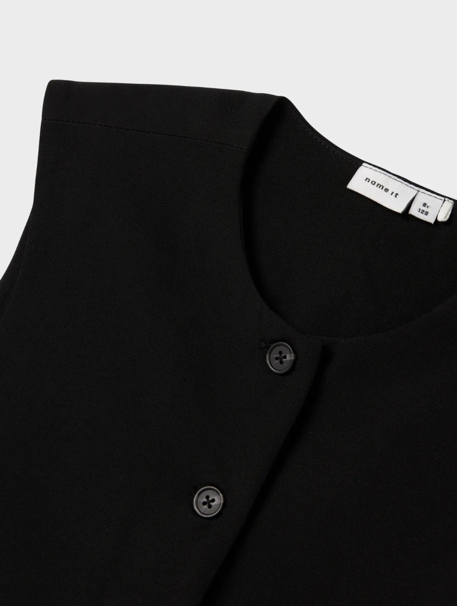 Name It - Top - Gilet - Lamilla - Zwart