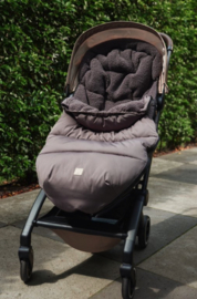 Jollein - Voetenzak - Buggy - Kinderwagen - Grijs - Puffed