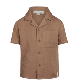 Koko Noko - Blouse - Korte - Mouw - Bruin