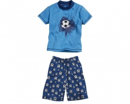 Playshoes - Shortama - Blauw - Voetbal