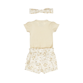 Dirkje - Kledingset - 3-delig + haarband - Off White