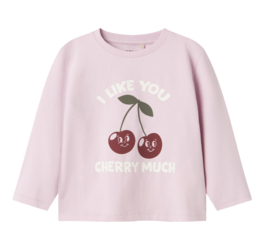 Name It - T-shirt - Winsome - Orchid - Berrie - Cherry
