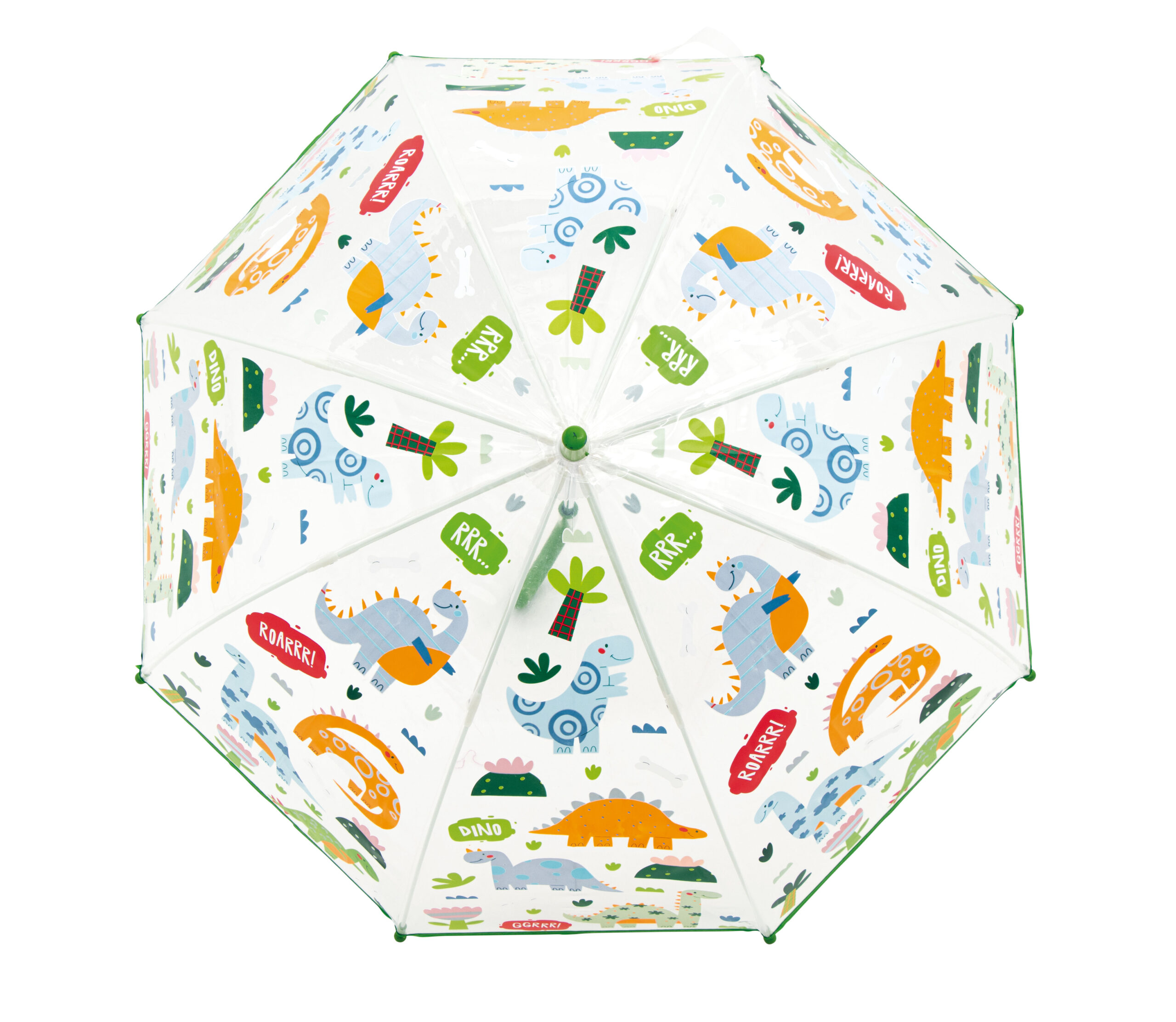 Little L - Paraplu - Jongens - Dino's - Transparant - 68 cm