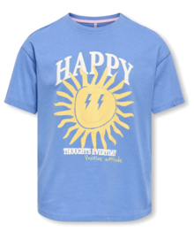 Only Girls - T-shirt - KOGROSITA - Happy Thoughts - Ultramarine
