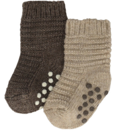 Apollo - Baby - Antislip - Sokken - 2 stuks - Beige