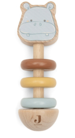 Jollein - Houten Rammelaar - Hippo Happy -  Jollies