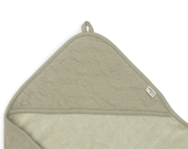 Jollein - Badcape - Soft - Waves - Olive - Green - 75x75 cm