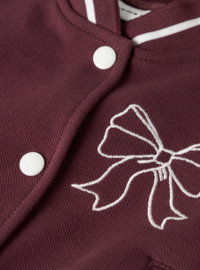 Name It - Vest - NMFRIVEA - Backprint - Strik - Burgundy