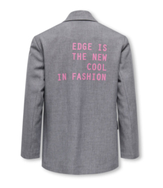 Only - Blazer - KOGLINDA - Medium Grey Melange