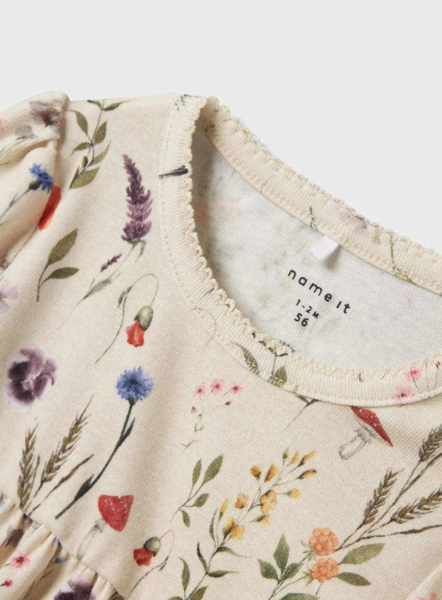 Name It - Jurkje - Luxa - Peyote Melange - Bloemetjes