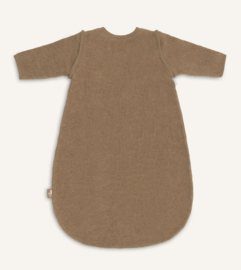 Jollein - Slaapzak met afritsbare mouw - Rond - Merino Wol Felted - Dark Hazel