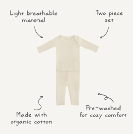 Mushie - Kledingset - Ivory - Unisex - 0/3 maanden