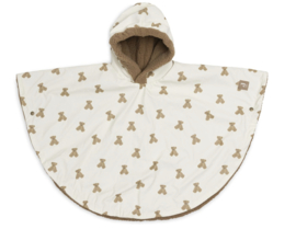 Jollein - Outdoor Poncho -  Mini Teddy Bear - Teddy Fleece - 12/36 maanden