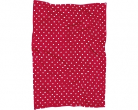 Playshoes - Fleece - Deken - Rood - Witte - Stippen - 75 x 100 cm