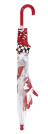 Playshoes - 3D - Paraplu - Raceauto - Rood