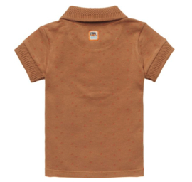 Noppies - Poloshirt - Huelva - Baby - Caramel - Brown - Maat 68