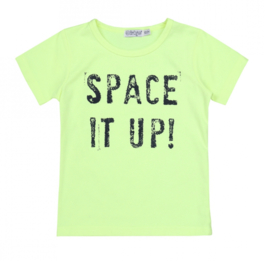 Dirkje - T-shirt - Space - It - Up - Geel