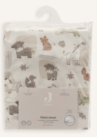Jollein - Hoeslaken Jersey - Barn Buddies - 40/50x80/90 cm