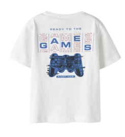 Name It - T-shirt - NMMBenna - Backprint - Bright White