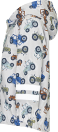 Playshoes - Regenjas- Tractoren - Grijs