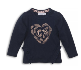 Dirkje Baby t-shirt navy Joy - maat 62