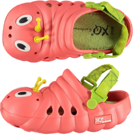 XQ Footwear - Tuinklompen - Rups - Roze