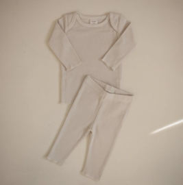 Mushie - Kledingset - Ivory - Unisex - 0/3 maanden