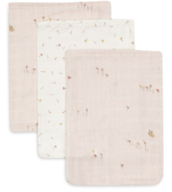 Jollein hydrofiele washandjes - Pretty Picnic - 15x20 cm - 3 stuks