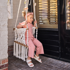 Dirkje - Kledingset + Haarband - Wide Leg - Light Pink