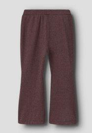 Name It - Flared Broek - NMFROISIN - Burgundy - Glitters