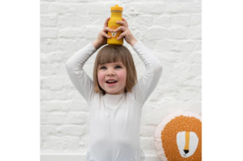 Trixie - Drinkfles - Mr. Lion - Leeuw - RVS waterfles - Lekvrij - 350ml - Geel