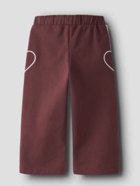 Name It - Broek - NMFBotanja - Wide Pants - Oxblood Red