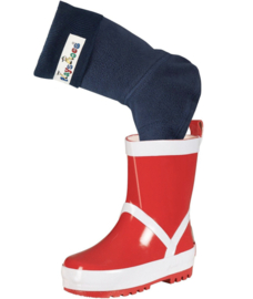 Playshoes - Fleece - Sokken - Navy  - Voor - Regenlaarzen