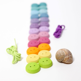 Grimm's Houten knopen - Pastel