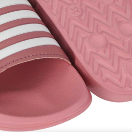 XQ Footwear - Slippers - Roze - Wit - Gestreept