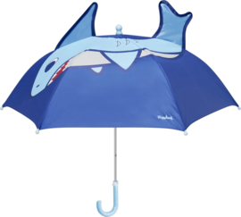 Playshoes - 3D - Paraplu - Haai - Blauw