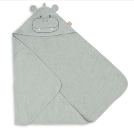 Jollein - Badcape - Badstof - Hippo Happy - 75x75 cm